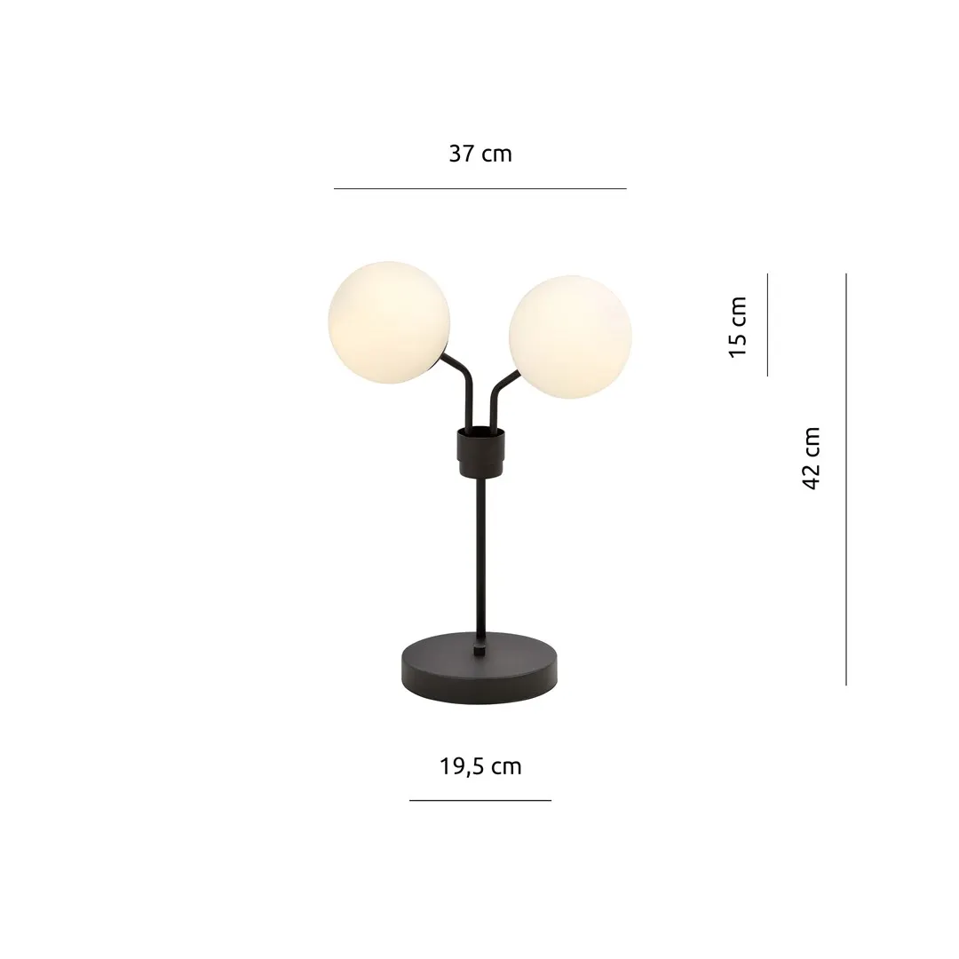 Lampka nocna NOVA Czarny 1138/LN2 - 1138/LN2