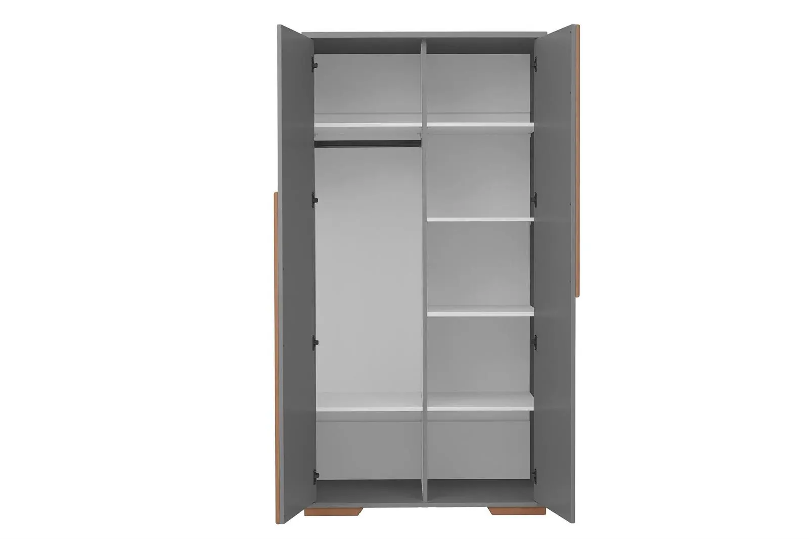 Szafa 2-drzwiowa SNAP 99x195 ciemnoszara - PIN_023-042-162