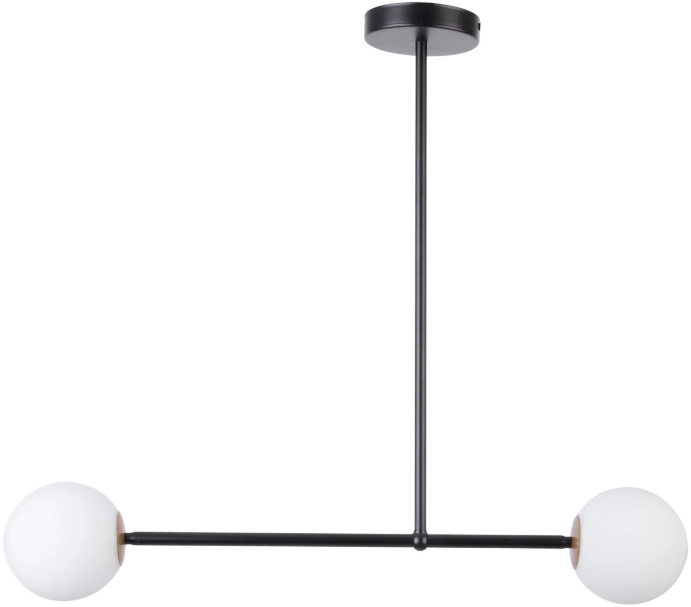 Lampa wisząca GAMA 2 biało-czarna