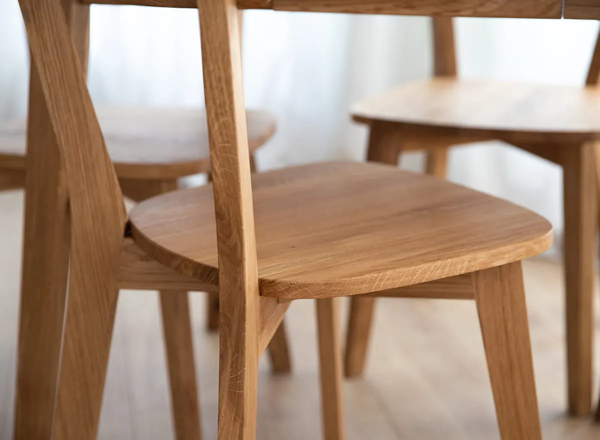 Krzesło drewniane LEON dąb olejowany - KULKLD