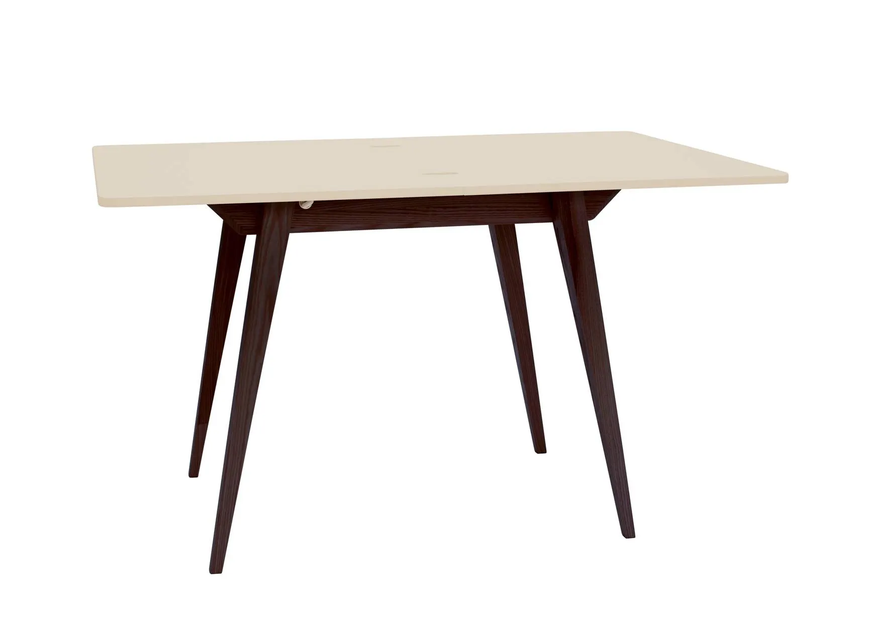 Stół rozkładany ENVELOPE 65x90-130cm kremowy orzech