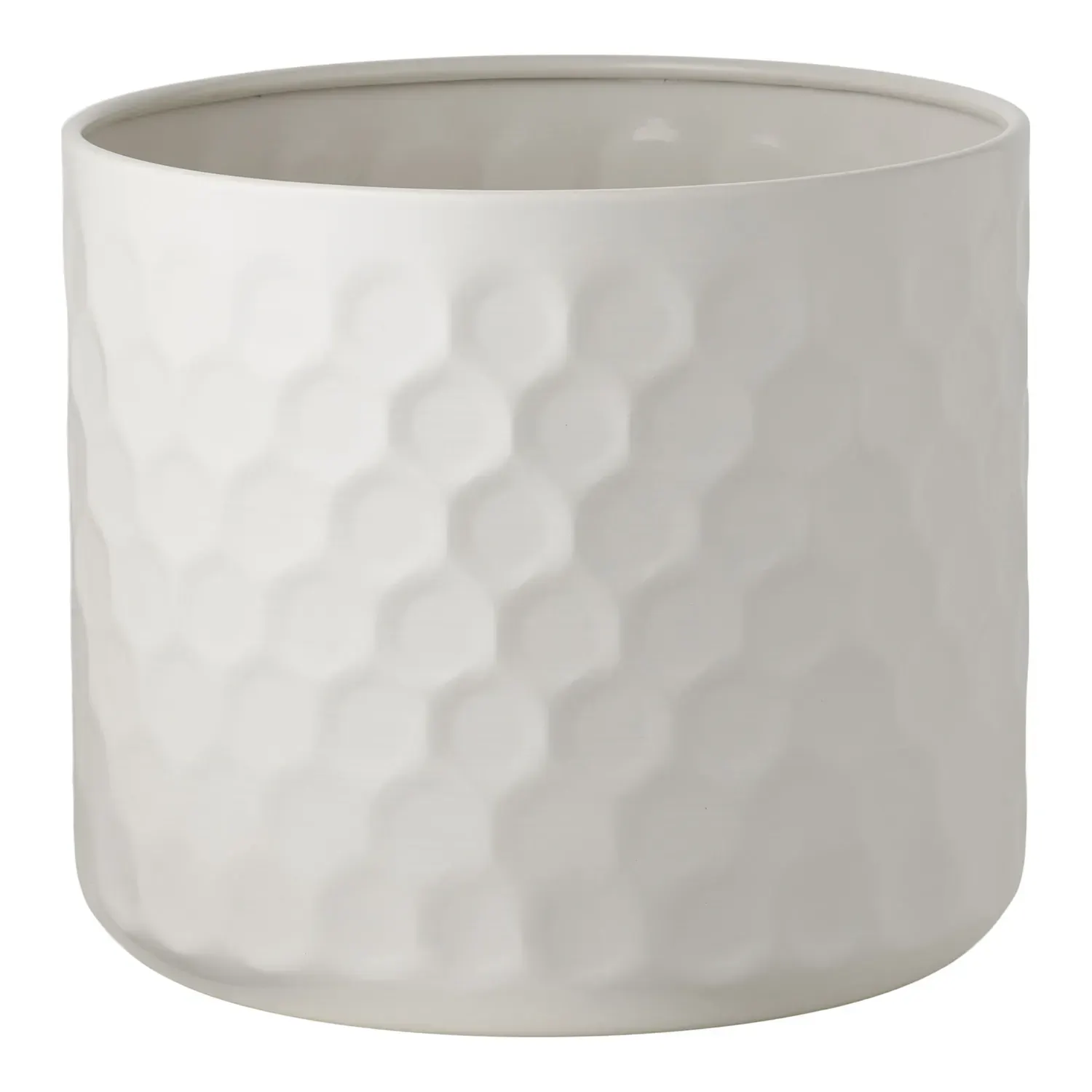 Doniczka stalowa FLOWERPOT 26x19,5 cm biała
