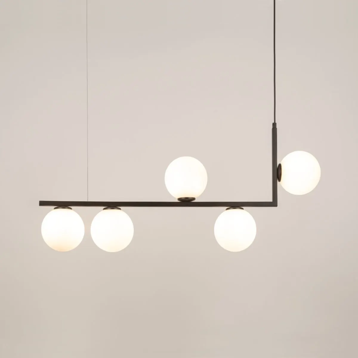 Lampa wisząca ANDY biało-czarna - SI_33611