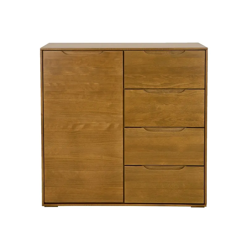 Komoda bukowa KD426 Szary DREWMAX - 33775