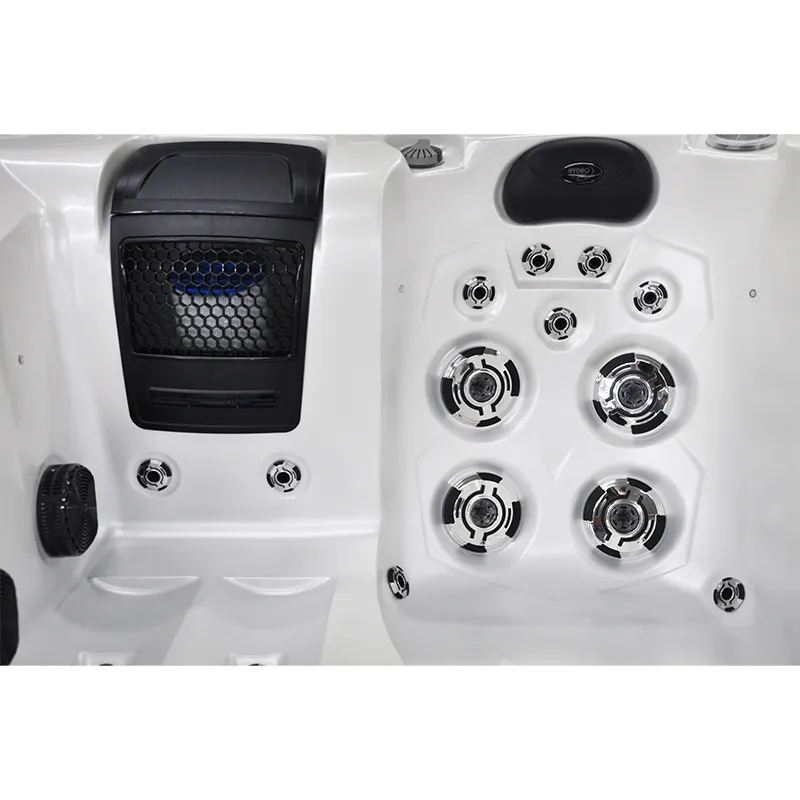 Jacuzzi ogrodowe 2-os. z hydromasażem SPA-749 200x135 cm biały/antracyt - HS_SPA749-3282