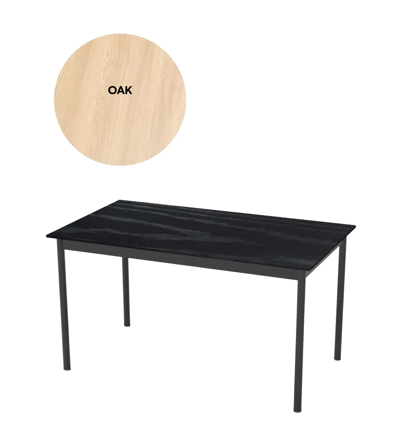 Stół PENSACOLA 85x140 - efekt dębu