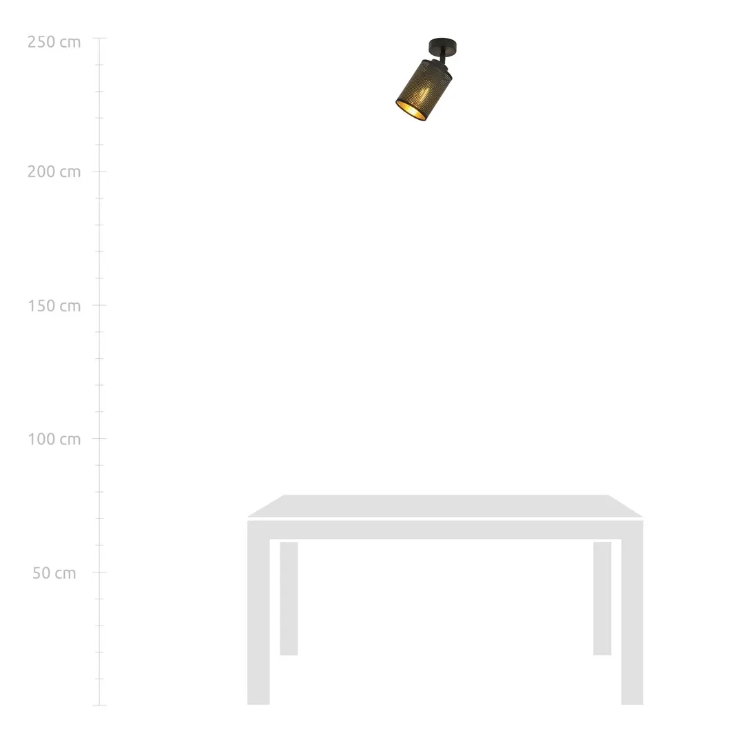 Lampa sufitowa BRONX Czarny 1152/1 - 1152/1