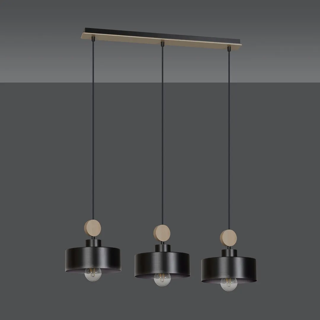 Lampa wisząca TUNISO Czarny 582/3 - 582/3