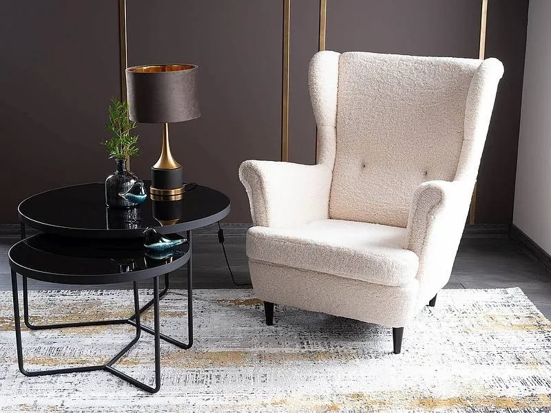 Ława ITALIA ZESTAW Czarne Szkło Hartowane/ Czarny SIGNAL - ITALIACC