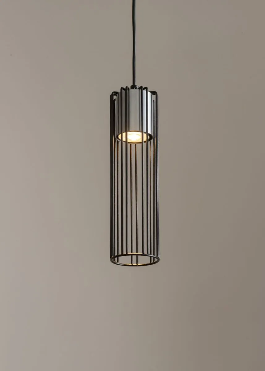 Lampa wisząca FOBIA 1 czarno-srebrna - SI_33448