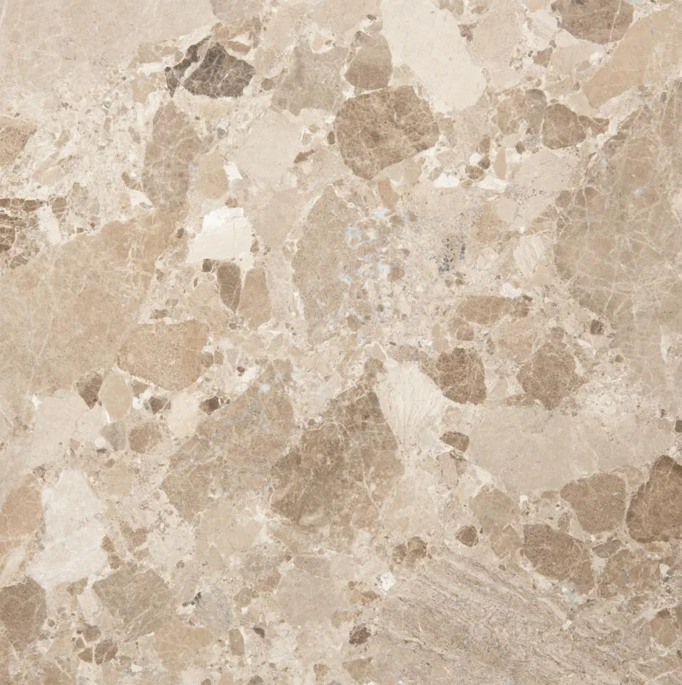 Stolik kawowy Gamma 90x90x42 cm  Lakierowany marmur Latte Brown — zdjęcie 7