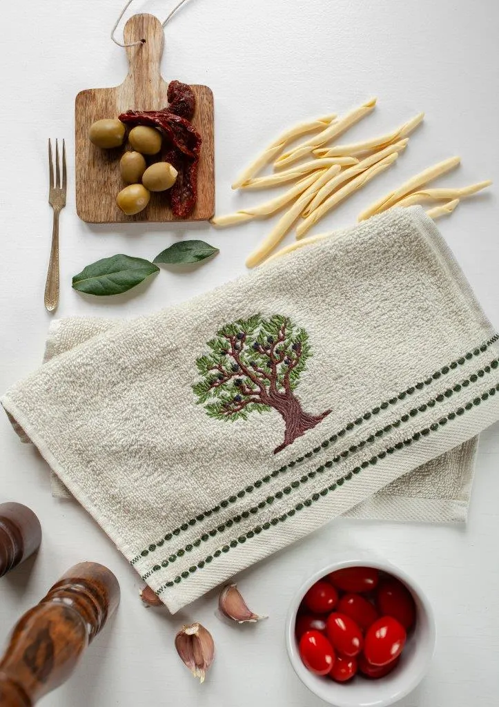 Ręczniki kuchenne 30x50 zestaw 3 szt. OLIWKI 003 - FARO_28549