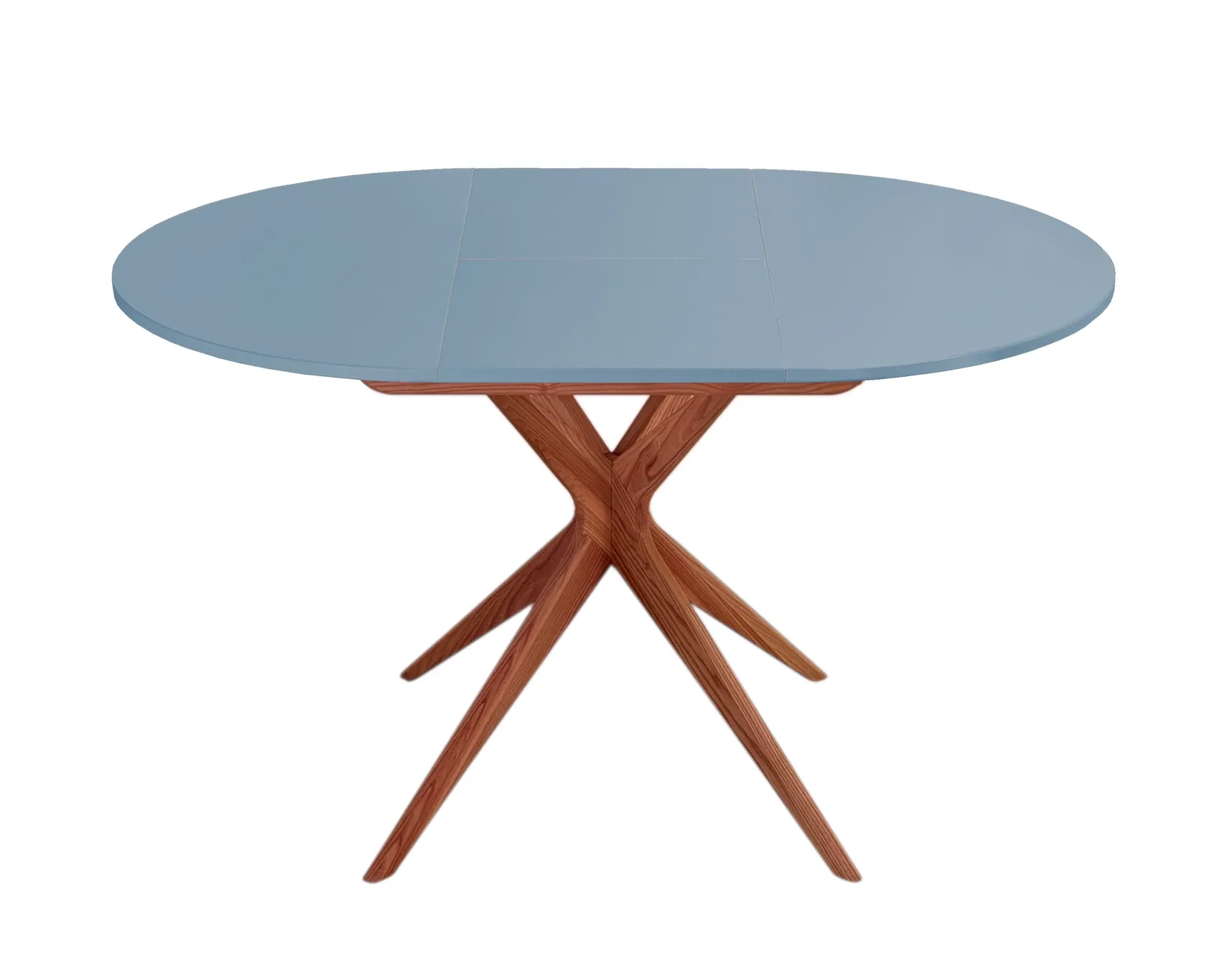 Rozsuwany okrągły stół JUBI 90cm dąb niebieski Rozsuwany okrągły stół JUBI 90cm dąb niebieski