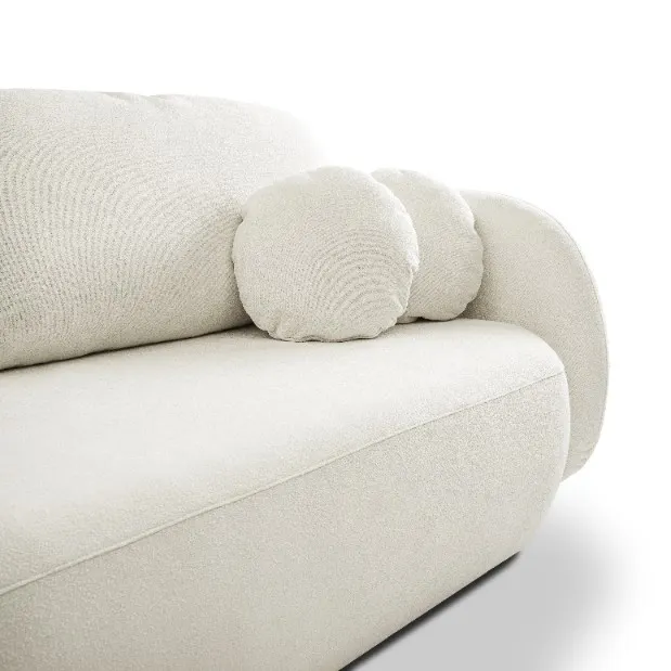 Sofa rozkładana z pojemnikiem OLIO SICURIO 238 cm kremowa — zdjęcie 9