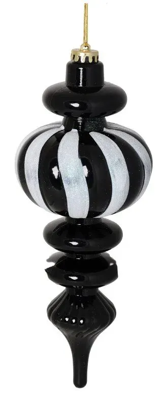 Bombka SOPEL plastikowy MAŁY 5626 czarno-biały