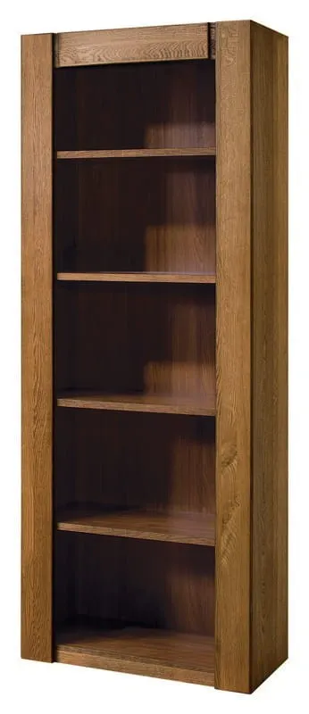 Regał VELVET 17 drewniany dąb rustical 200x75x42cm Regał VELVET 17 drewniany dąb rustical 200x75x42cm