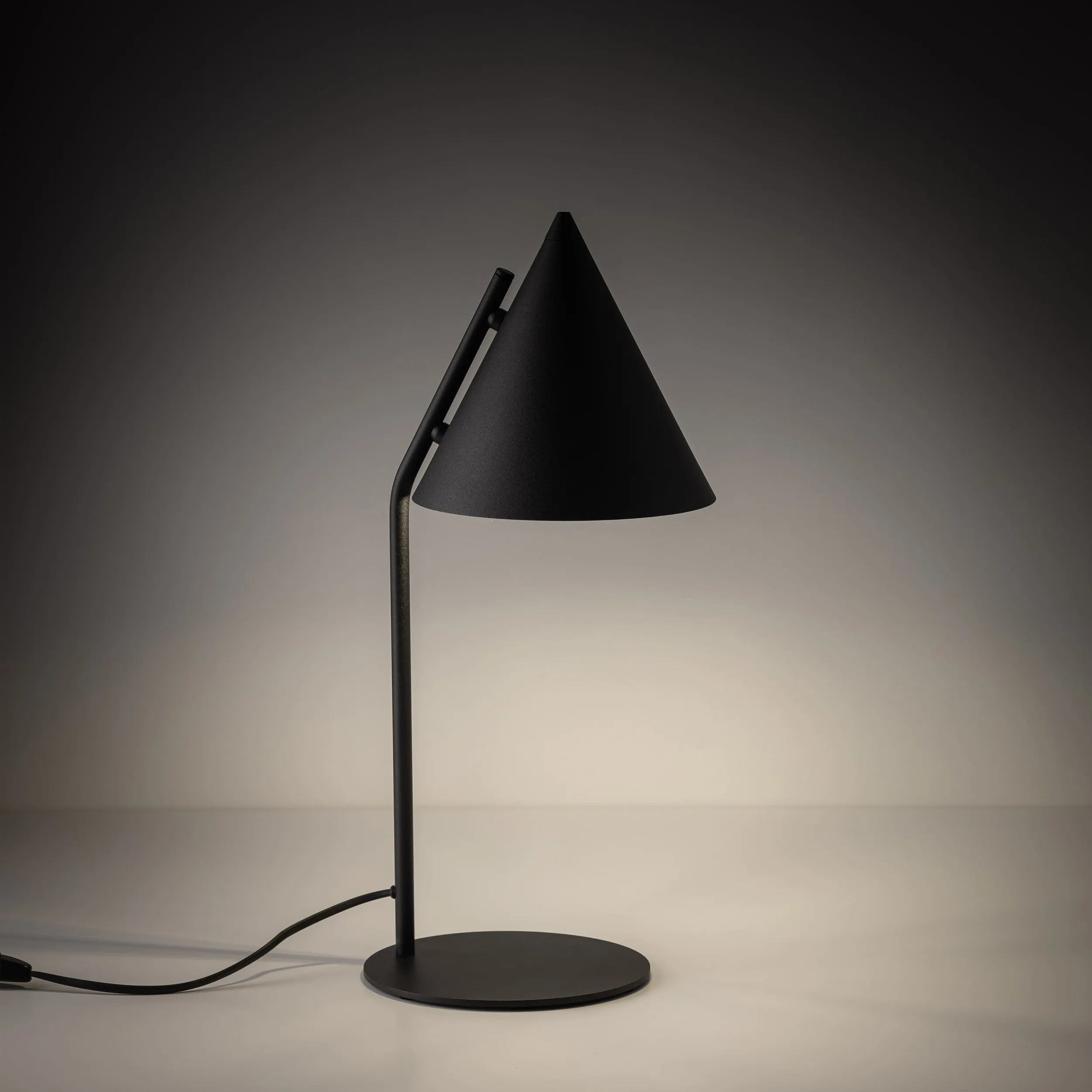 Lampka nocna CONO czarna 49x23x19cm - TK_16009