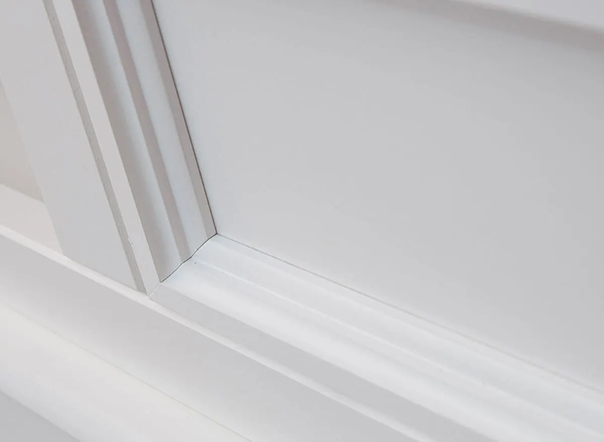 Szafka RTV z 2 szufladami BELLUNO ELEGANTE 167 cm biała, orzech - PL010B/O