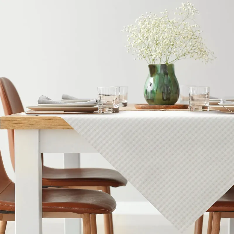 OBRUS FLASH 1 85 X 85 CM KREMOWY Stół do jadalni, Tabela, Obrus, Blat stołowy, Jadalnia