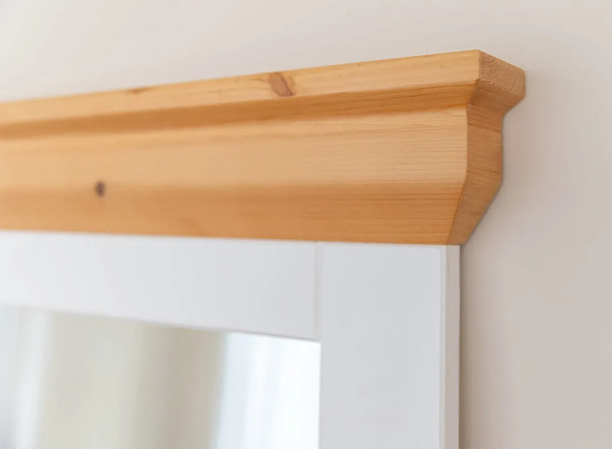 Lustro MARONE ELITE biały, złocisty 81x109 cm - PLMEL26