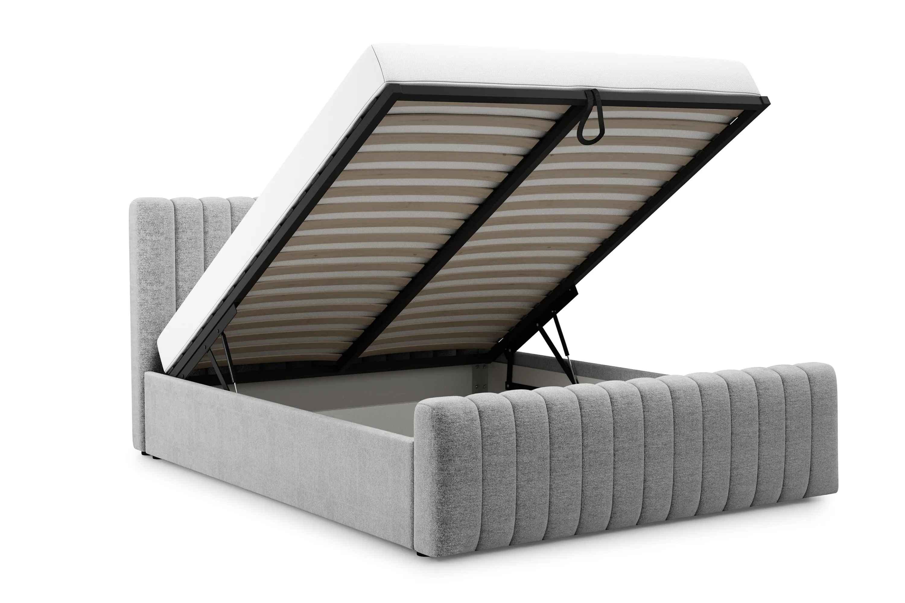 Łóżko Nicole z pojemnikiem / 120x200 / Raven 06 - szary - B_158723