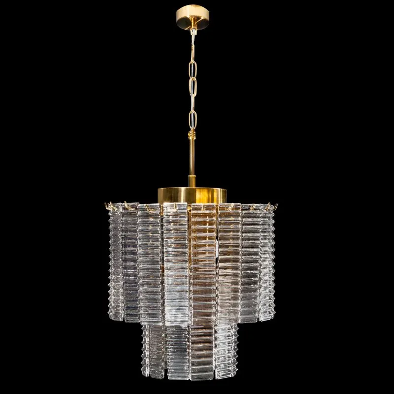 Lampa sufitowa DALIA złota, dymiony 32s40 cm - EU_391655