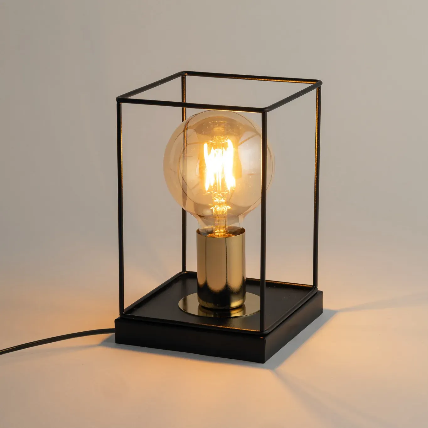 Lampa stołowa VOX czarno-złota - SI_50372