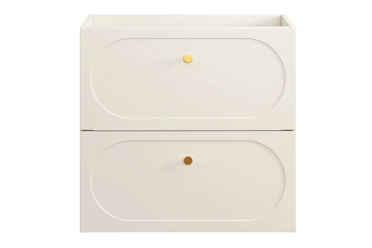 Szafka pod umywalkę 60cm 2 szuflady DONNA SAND beżowa - DONNA_SAND_82-60-46-2S