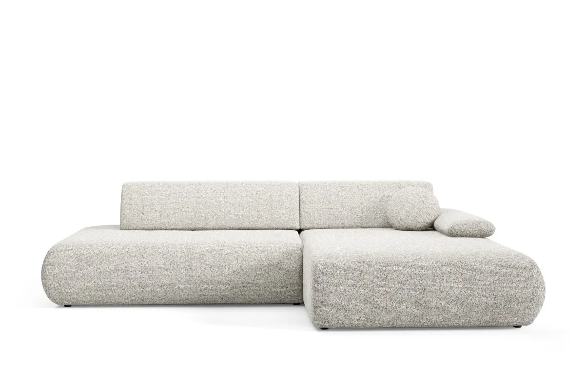 Narożnik rozkładany z pojemnikiem PUENTE 286 cm prawostronny jasny beż - PUENTE_NAR_PUENTE09_P