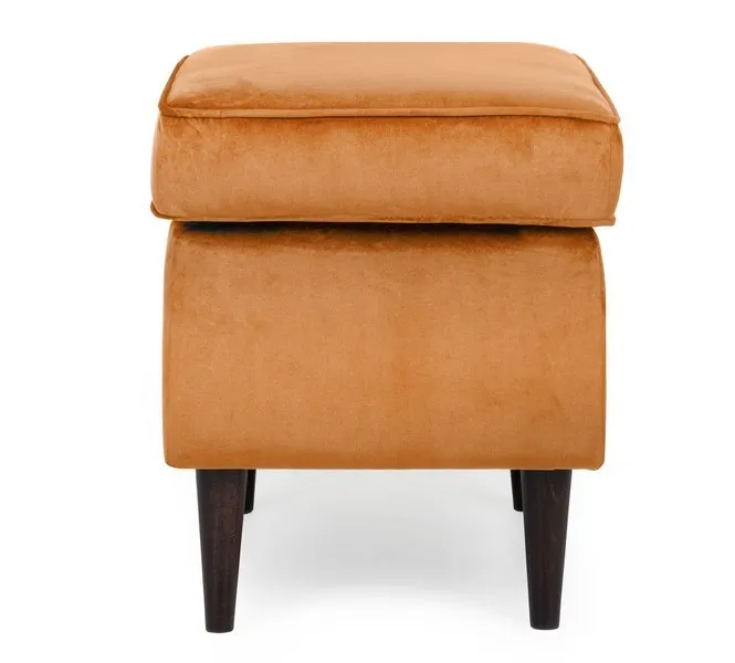 Podnóżek aksamitny RON VELVET curry - RONV68WP