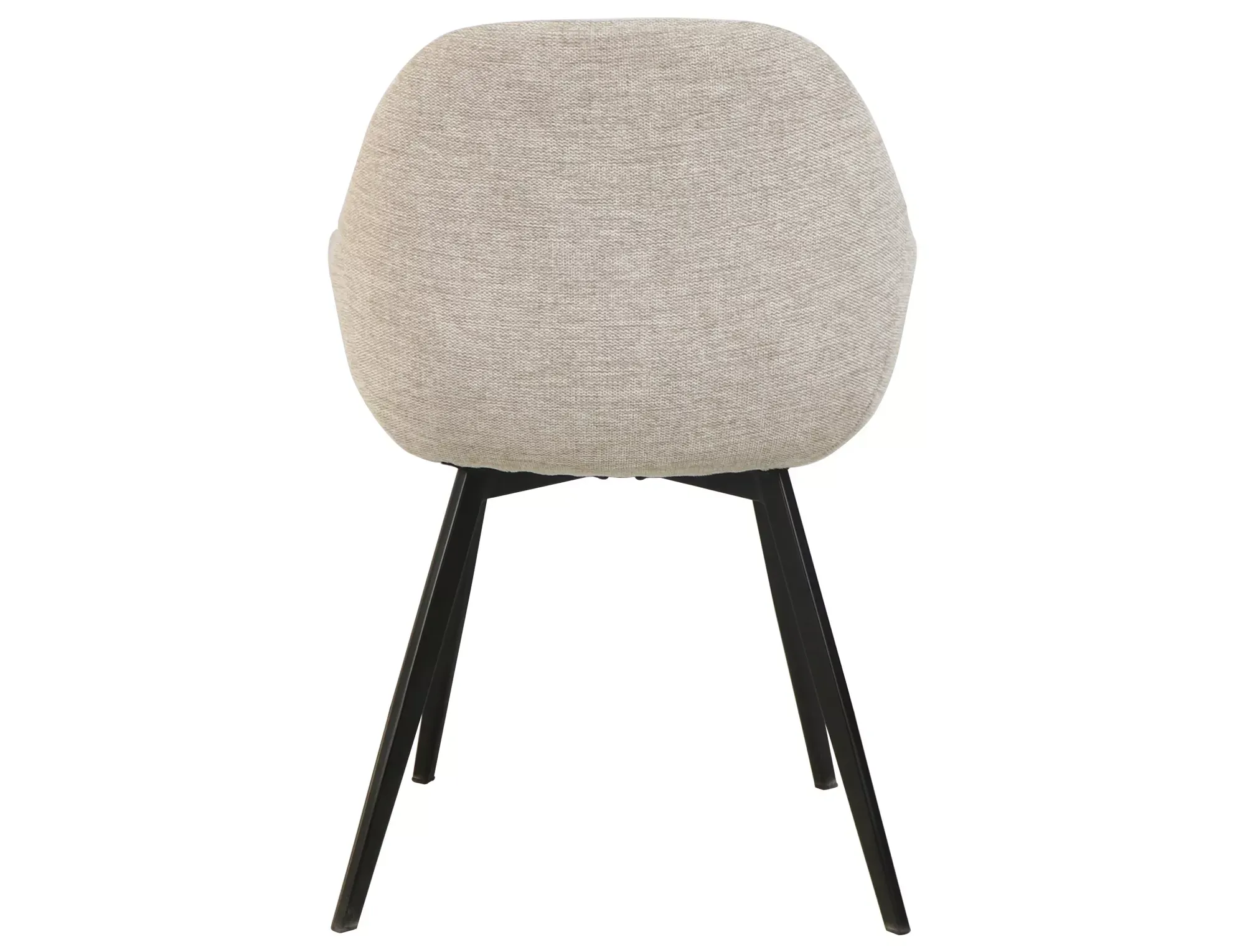 Krzesło tapicerowane VINTO BREGO jasnobeżowe/czarne nogi - VINTOBRCJBE