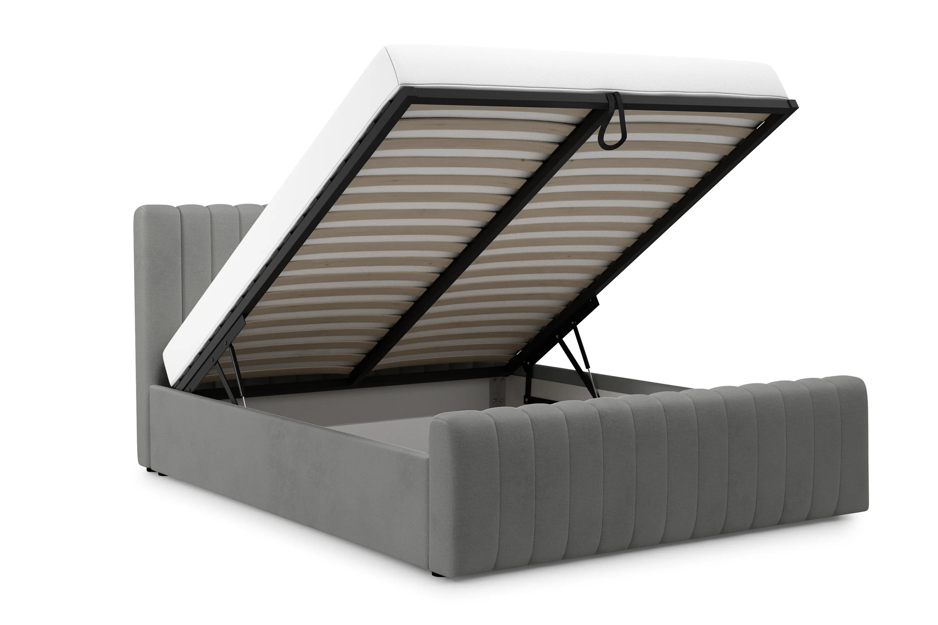 Łóżko Nicole z pojemnikiem / 180x200 / Perfect Harmony 85 - szary - B_158749