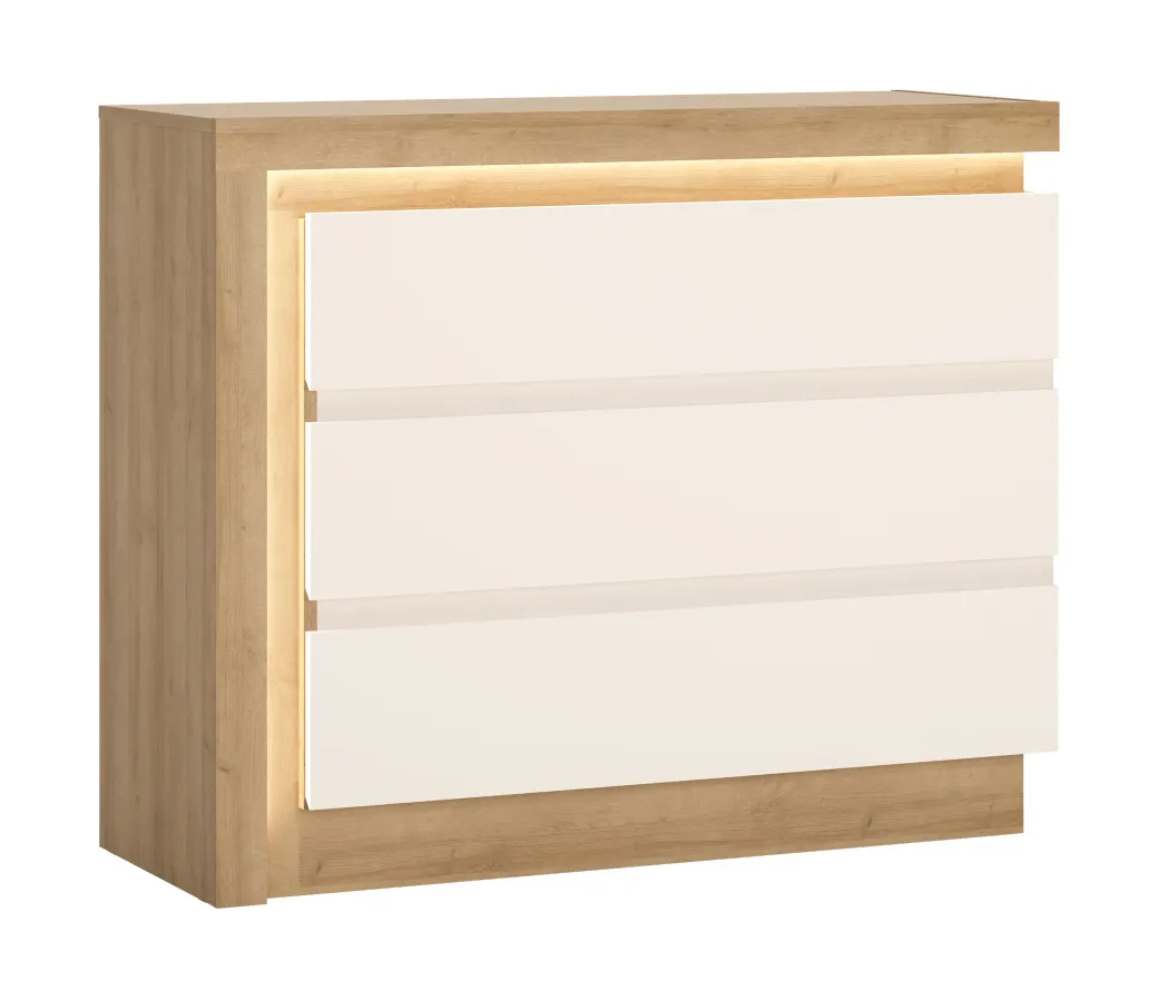 KOMODA Z SZUFLADAMI LYON LYOK04 DĄB RIVIERA JASNA/BIAŁA ALPEJSKA/BIAŁY HG KOMODA Z SZUFLADAMI LYON LYOK04 DĄB RIVIERA JASNA/BIAŁA ALPEJSKA/BIAŁY HG