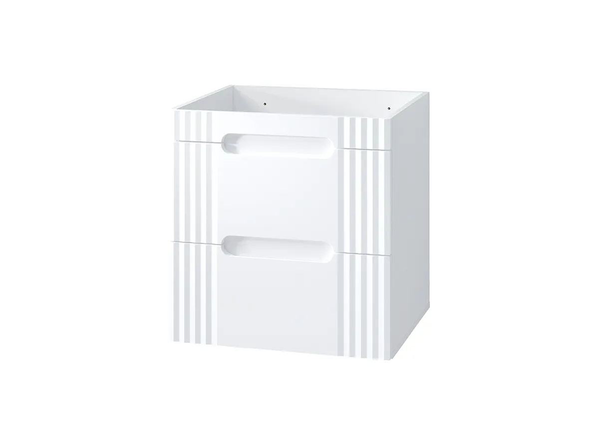 Szafka pod umywalkę z 2 szufladami FIJI biała 62x60x46cm Szafka pod umywalkę z 2 szufladami FIJI biała 62x60x46cm