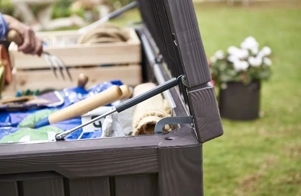 Skrzynia na taras ROCKWOOD BOX 570L Brązowy SZ155 G72 W64 - FG001088