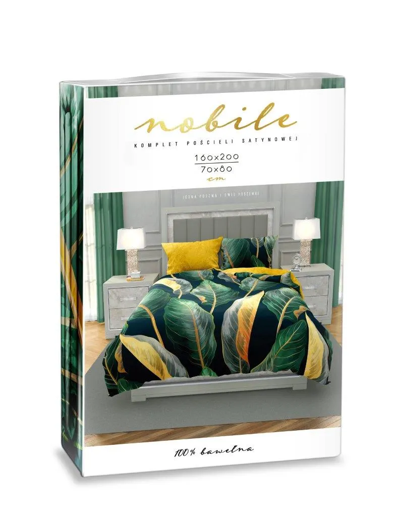 Pościel komplet NOBILE 013 160x200+2x70x80 satyna bawełaniana fotoprint wielokolorowy - FARO_31221