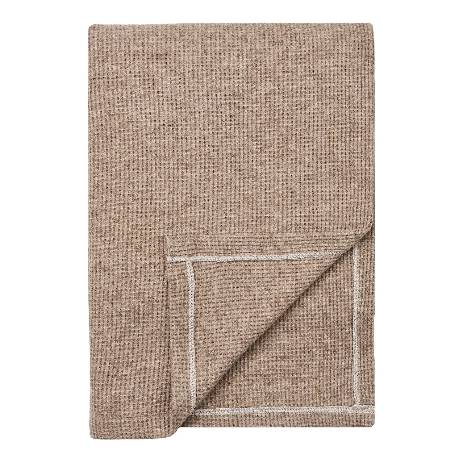Koc PUNO 130x156 szaro-beżowy