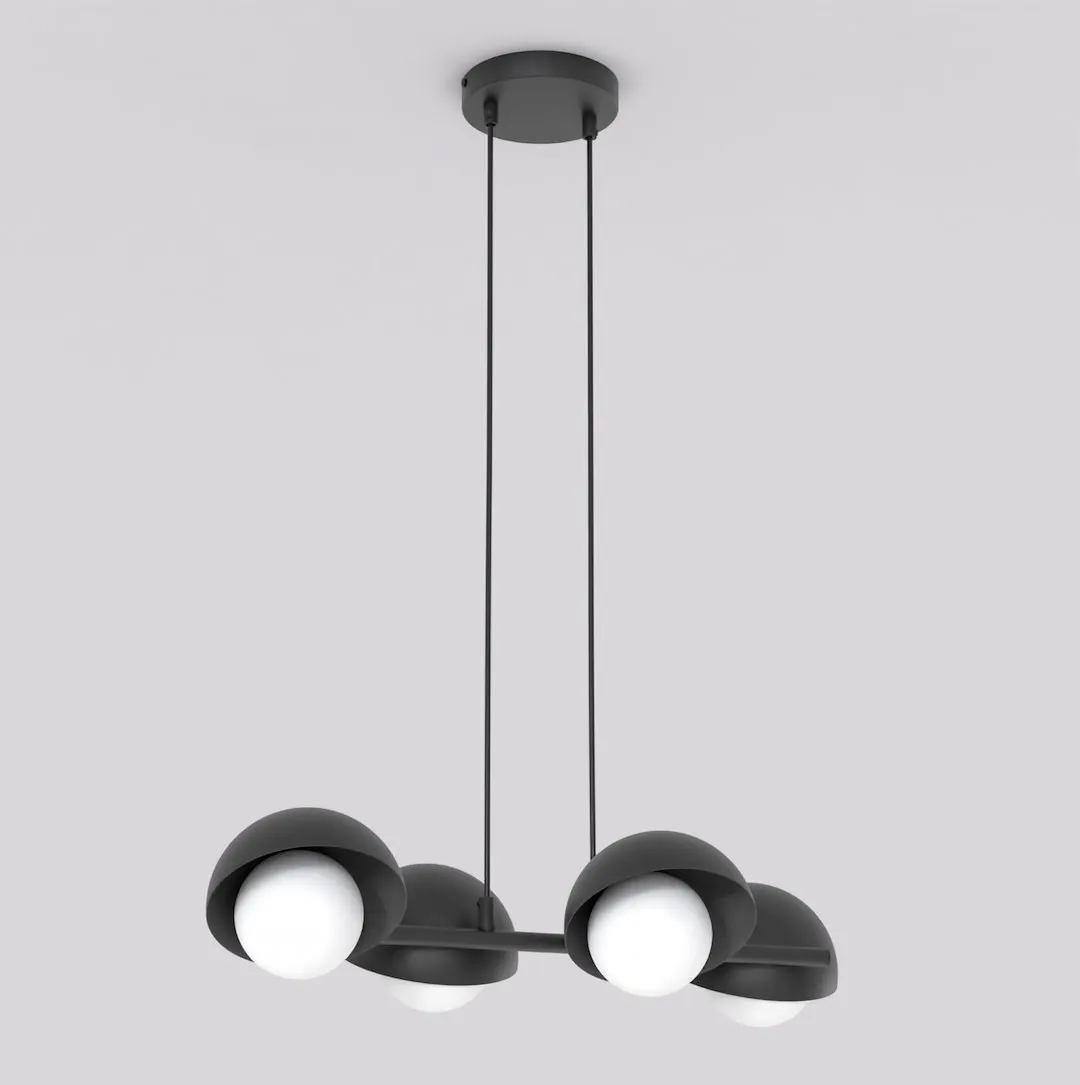 Lampa wisząca metalowa BOOM 4 czarna