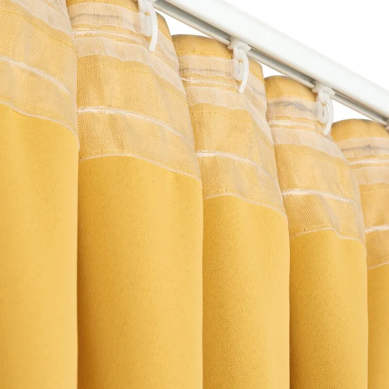 ZASŁONA GOTOWA MILAN NA TAŚMIE 140 X 300 CM MUSZTARDOWY - EU_390150