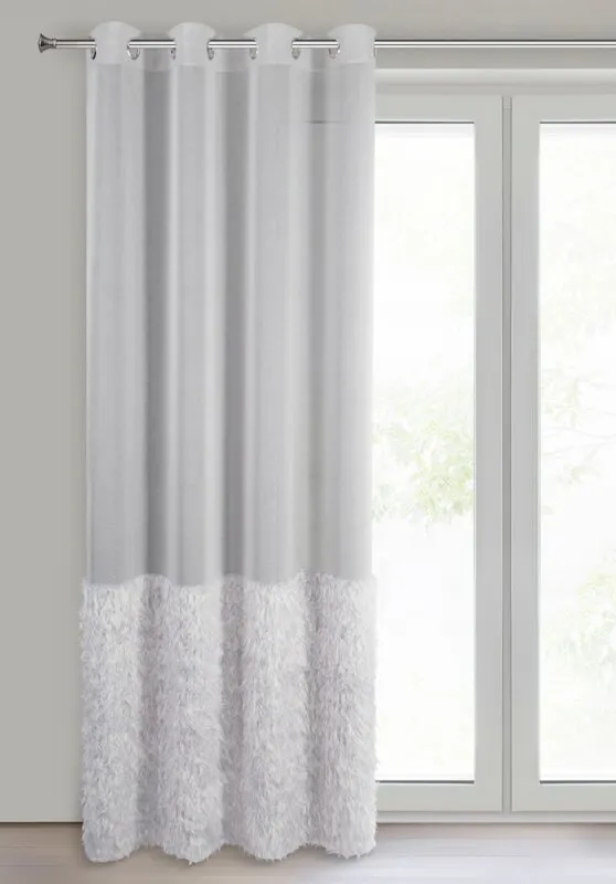 FIRANA GOTOWA MARGARET2 140 X 250 CM SREBRNY