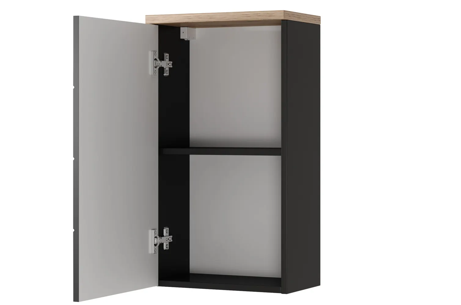 Szafka łazienkowa wisząca SWING L/P 70x38 czarny mat - TH-100-1888