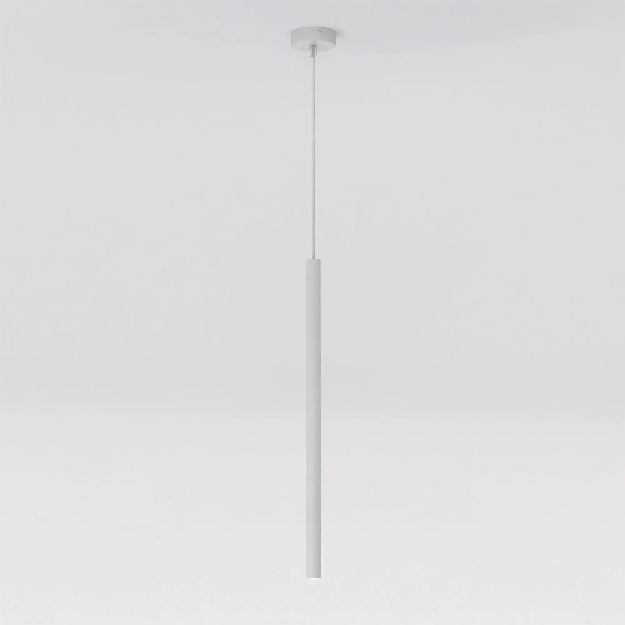 lampa wisząca, pendant, białe, minimalistyczna, długi trzonek