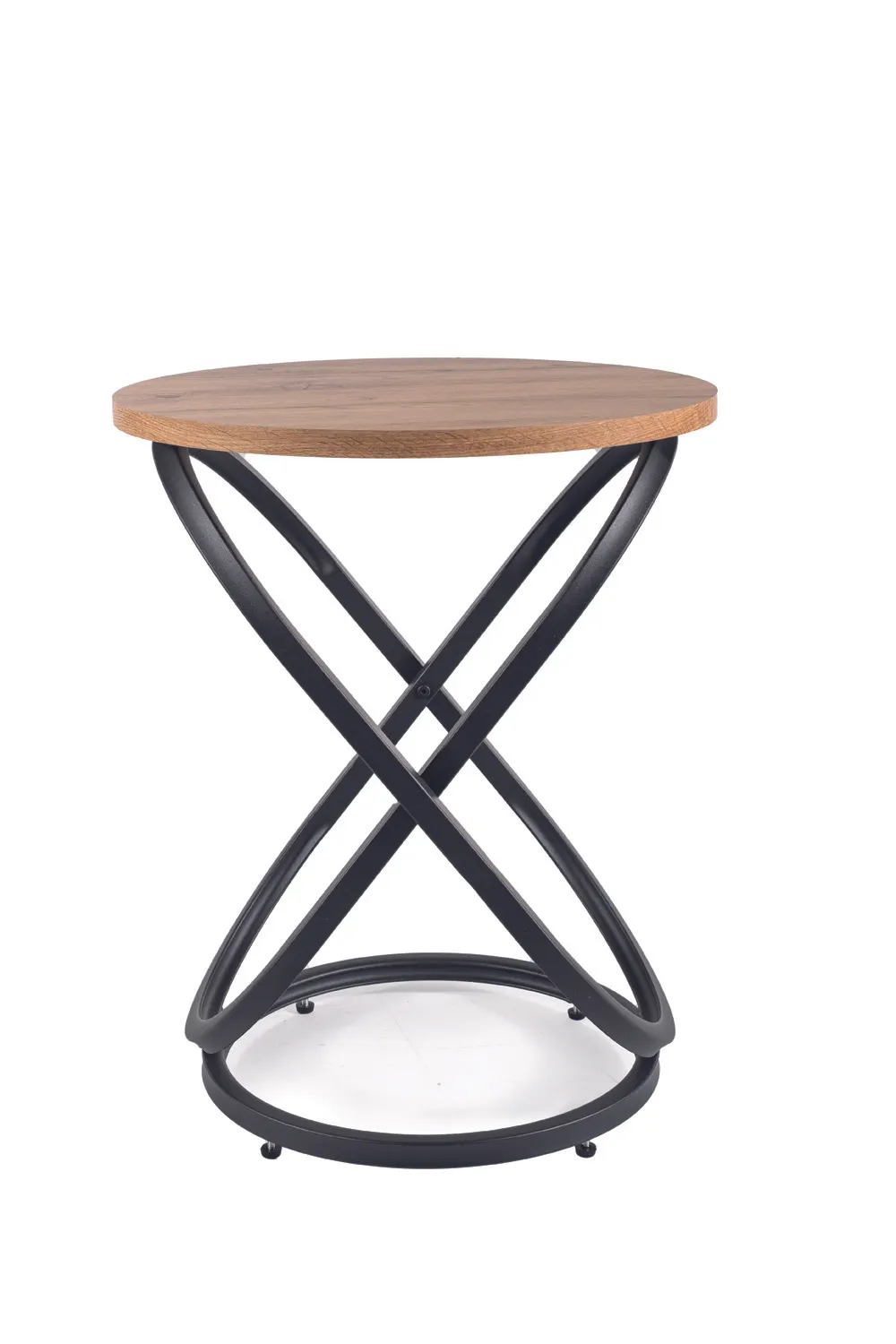 Ława kawowa loft okrągła EOS E DĄB ARTISAN/CZARNY FI45 SIGNAL