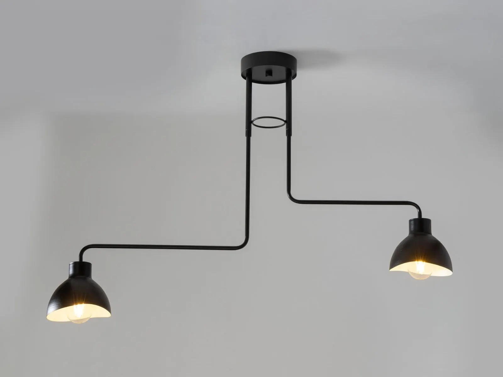 Lampa sufitowa/plafon HOLI 2 czarno-biały - SI_32447