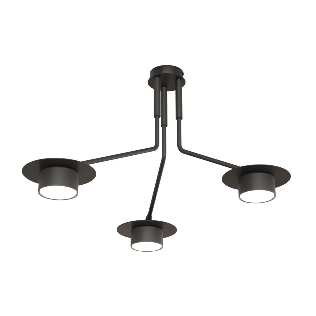 Lampa sufitowa MIZU 3 BL czarna — zdjęcie 2