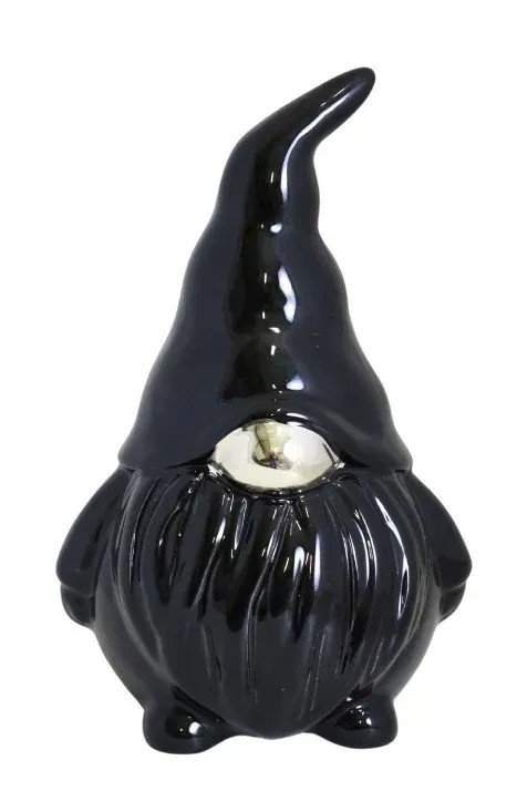 SKRZAT ceramiczny MAŁY czarny ze złotym noskiem