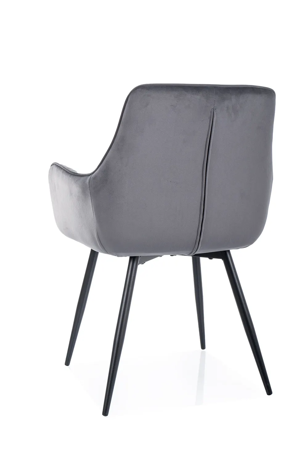 KRZESŁO APPLE VELVET CZARNY STELAŻ/SZARY BLUVEL 14 - APPLEVCSZ