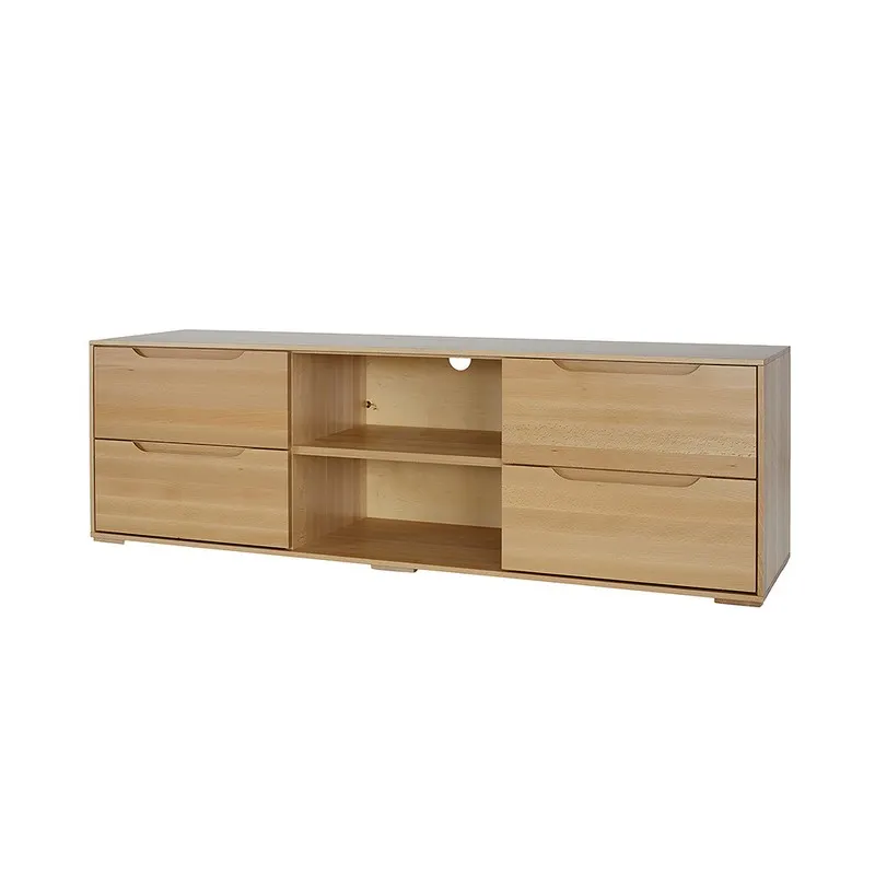 Szafka RTV bukowa RV420 Naturalny DREWMAX