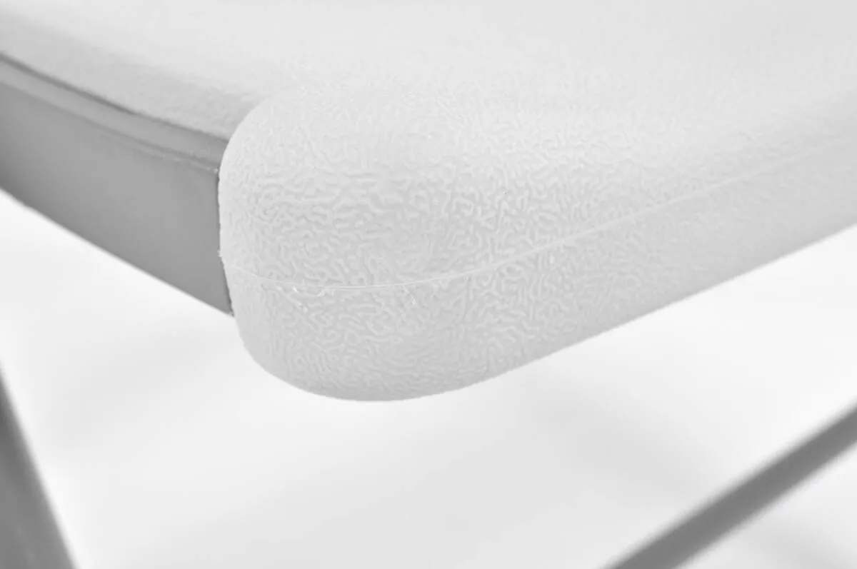 Zestaw mebli cateringowych, składany - stół 180 cm + 8 krzeseł - biały, szary - FE5906480913067