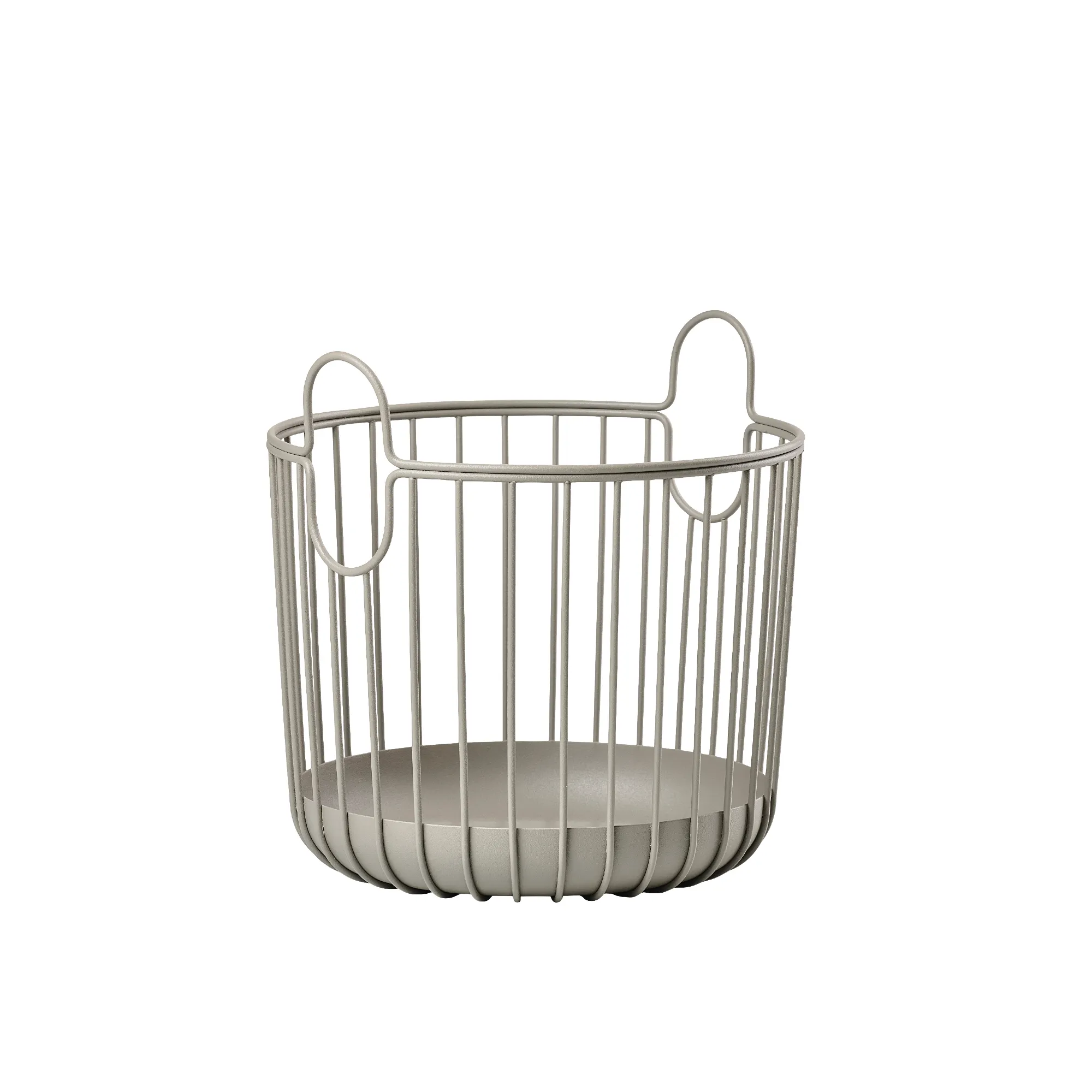 ZONE DENMARK Koszyk metalowy 20 x 20 cm, szaroszary kosz na owoce, metalowy kosz, konstrukcja druciana, szary kolor, pojemnik na przechowywanie